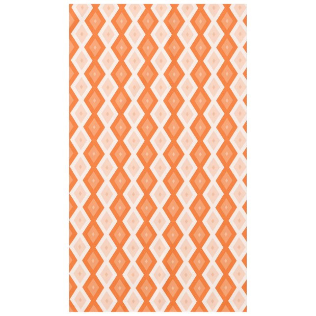 Orange diamond pattern tablecloth (Front)
