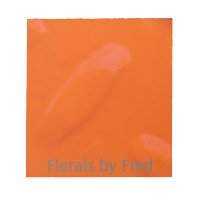 Orange Diamondplate Notepad (Front)