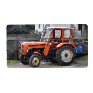 Orange Diesel Tractor Steyr KL II