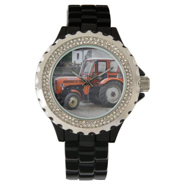 Orange Diesel Tractor Steyr KL II Watch (Front)
