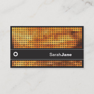 Orange Disco LIghts Business Card