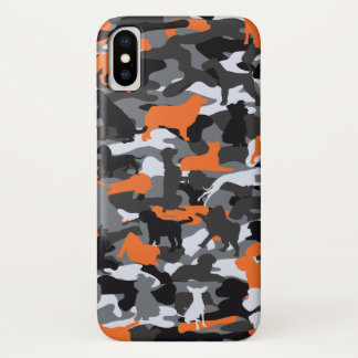 Orange Dog & Bone Camo iPhone Case