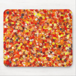 Orange Dot Mousepad