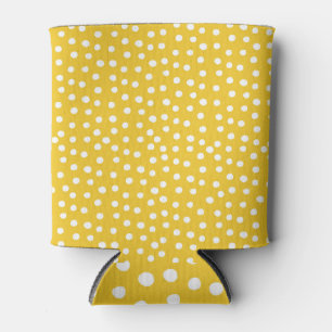 Orange Dots: Watercolor Decorative Elegance Can Cooler