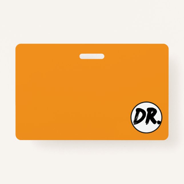 Orange DR. Logo Phone case Badge (Front)