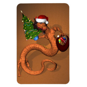 Orange Dragon Magnet