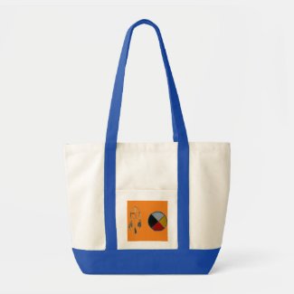 Orange Dream Catcher Medicine Wheel Impulse Tote