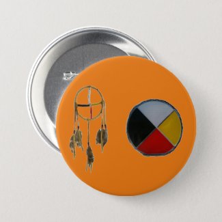 Orange Dream Medicine 3 inch Round Button