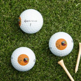Orange Dream Medicine 3pk Taylor Made Golf Balls