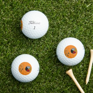 Orange Dream Medicine 3pk Titleist Golf Balls