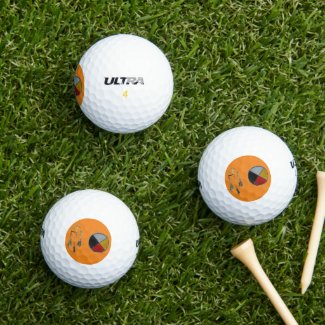 Orange Dream Medicine 3pk Wilson Golf Balls