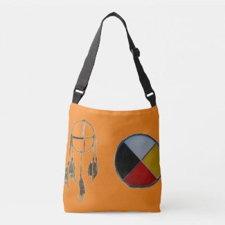 Orange Dream Medicine Cross-body Medium Tote