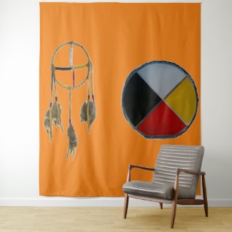 Orange Dream Medicine Extra Large Tapestry