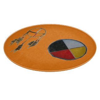 Orange Dream Medicine Glass Cutting Board