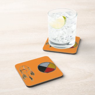 Orange Dream Medicine Hard Plastic Coaster