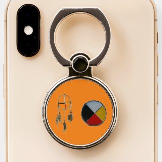 Orange Dream Medicine Phone Ring Holder