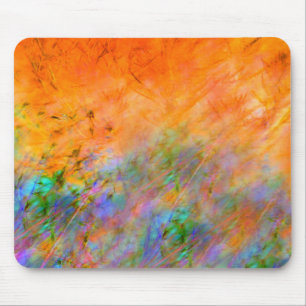 Orange Dreamscape Mouse Pad