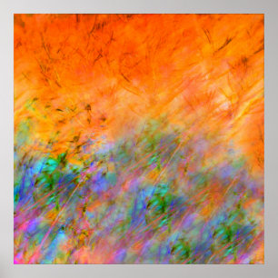 Orange Dreamscape Poster