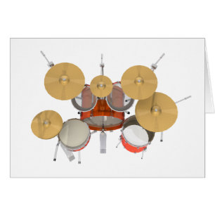 Orange Drum Kit: