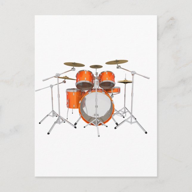 Orange Drum Kit: Postcard (Front)