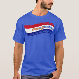 Orange Dutch Flag Design T-Shirt