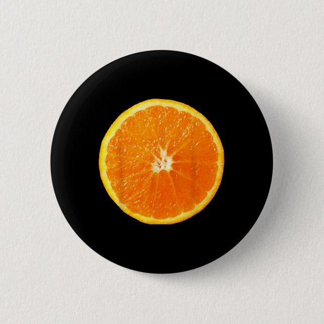 Orange Easy Funny Matching Halloween Costume for 2 Inch Round Button (Front)