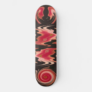 Orange Epiphyte Abstract Skateboard