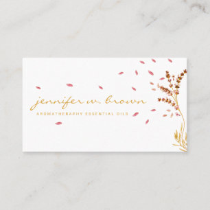Orange Essential Oils Perfume Lavender Botanical Business Card