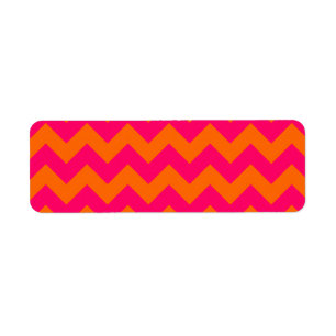 Orange et rose zigzag