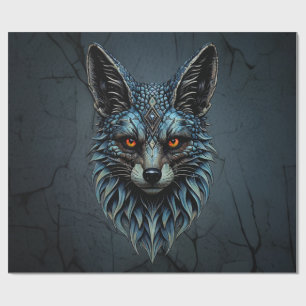 Orange eyes, cool fur: The dazzling fox. Wrapping Paper