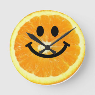 Orange Face Clock