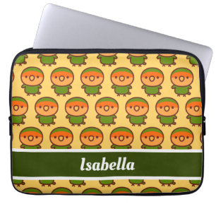 Orange-faced Peach-faced lovebird Laptop Sleeve