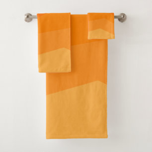 Orange Fade  Bath Towel Set
