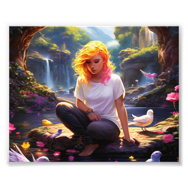 Orange Fairy Photo Print (Front)