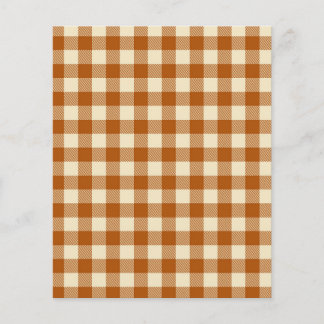 orange fall plaid patterned paper