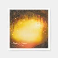 Orange Fall Rustic Enchanted Forest Reception