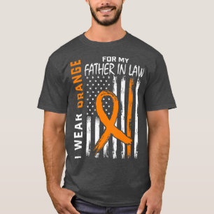 Orange Father In Law Multiple Sclerosis Awareness T-Shirt