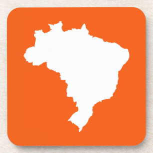 Orange Festive Brazil at Emporio Moffa Coaster