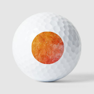 Orange Fire Golf Balls