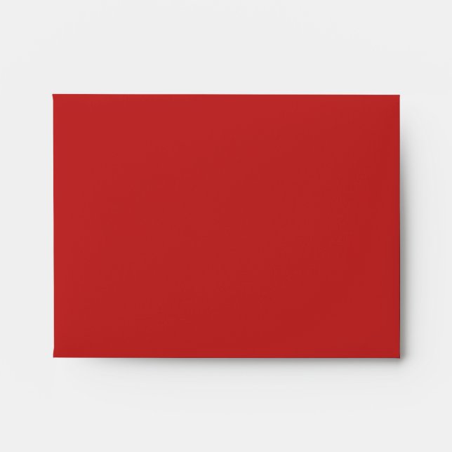 Orange fire paisley monogram envelopes (Front)