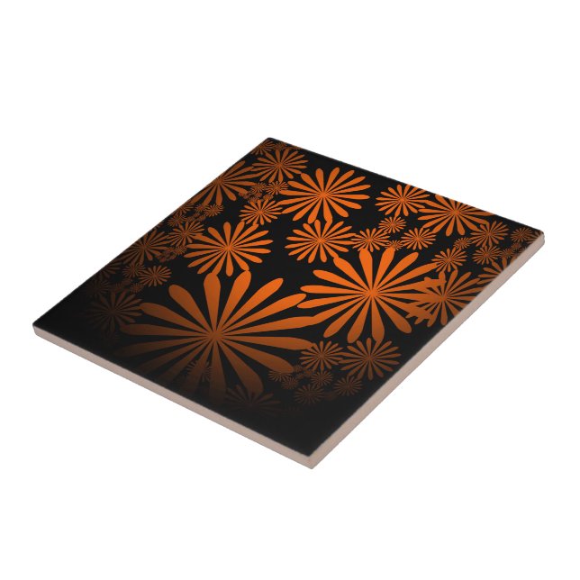 Orange Fireworks Tile (Side)