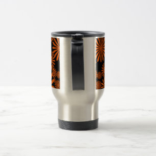 Orange Fireworks Travel Mug