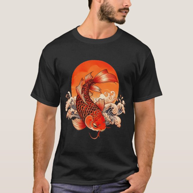 Orange Fish Koi T-Shirt (Front)