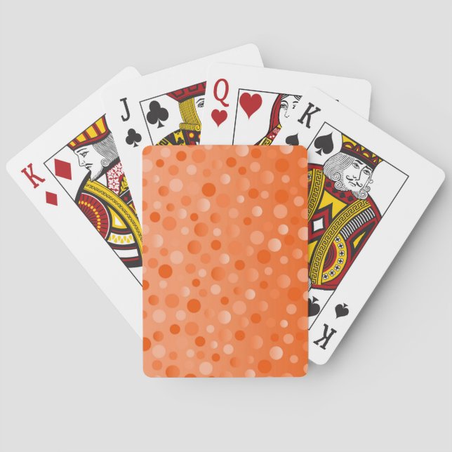 Orange Fizz playing cards vertical (Back)