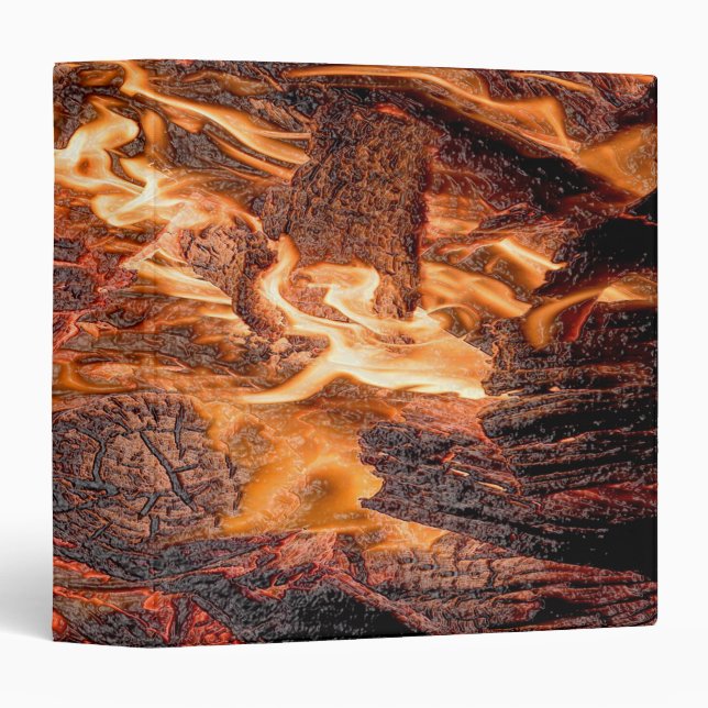 Orange flame binder (Front/Spine)