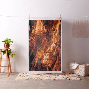 Orange flame fabric