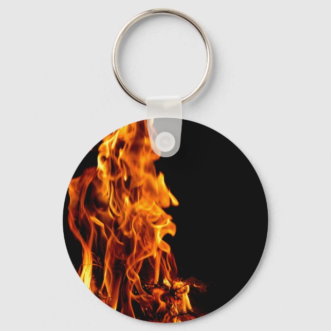 Orange flame keychain (Front)