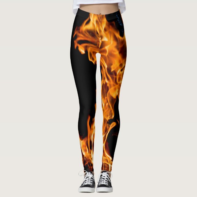 Orange flame leggings (Front)