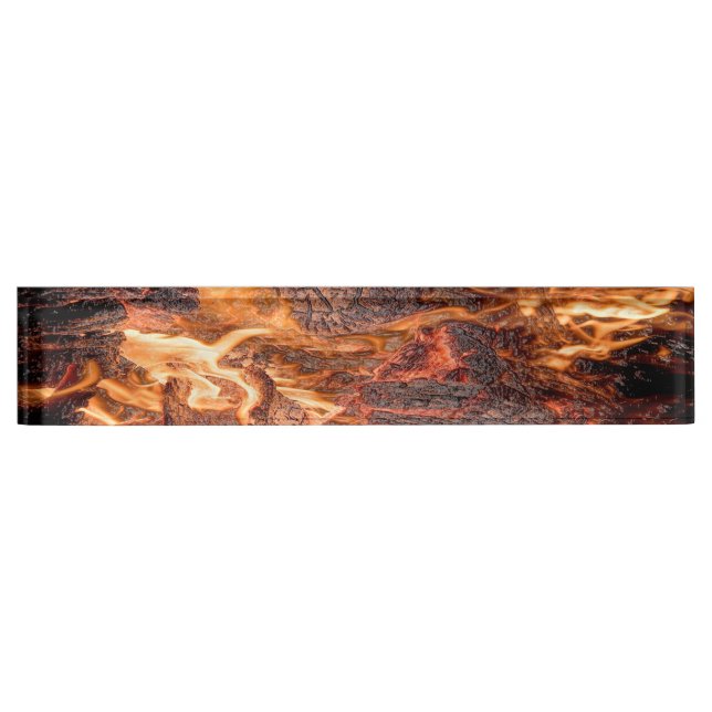 Orange flame nameplate (Front)