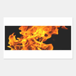 Orange flame sticker